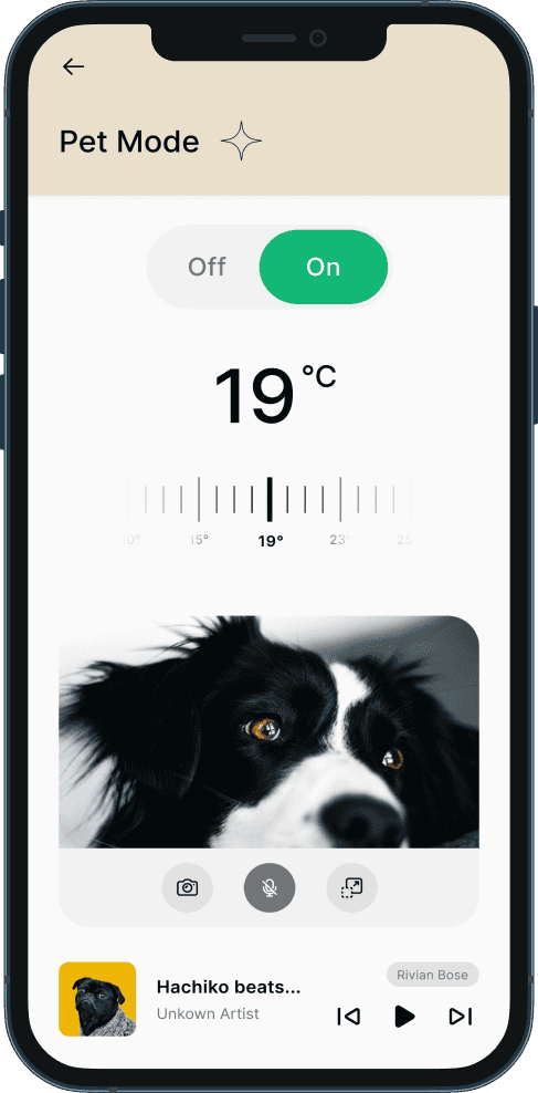 Electric Car Commute App UX/UI Case Studies Pet Mode features | WowMakers