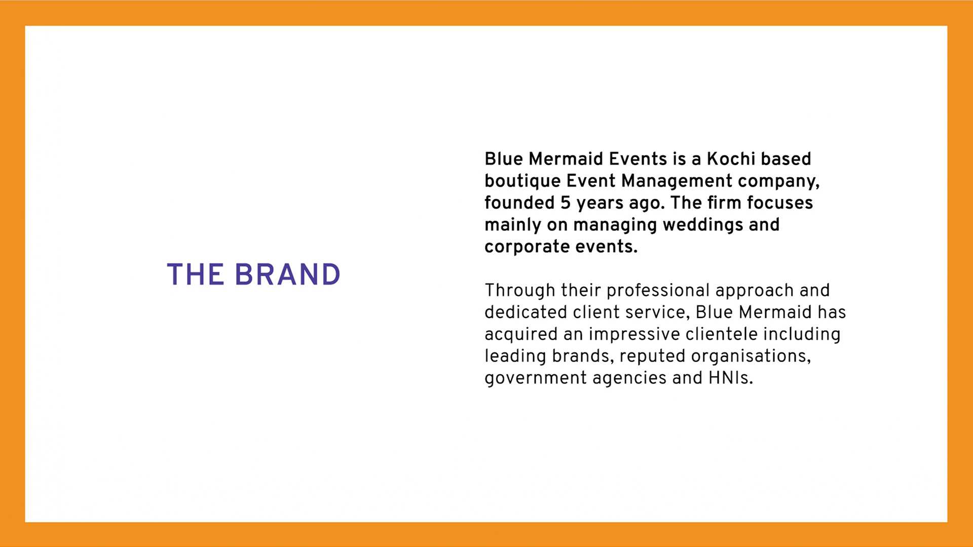 Blue Mermaid Events Brand Identity Presentation 1 | WowMakers