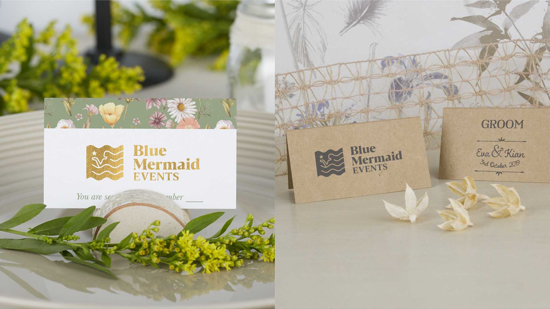 Blue Mermaid Events Brand Identity Presentation 17 | WowMakers