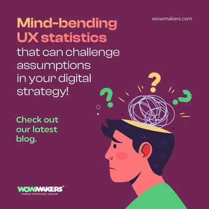 Are you ready to have your assumptions about digital strategy challenged? Check out our latest blog post featuring mind-bending UX statistics that will blow your mind! 💥 Don't miss out on these game-changing insights for 2023